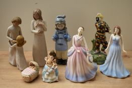 Two Royal Doulton bone china figurines Pretty Ladies series 'Barbara' HN 4862 and Gemstones