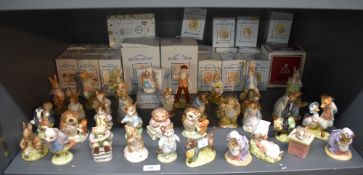A large assortment of Royal Albert Beatrix Potter characters to include 'Tom Thumb', 'Gentleman