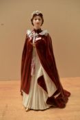 A Royal Worcester fine bone china figurine 'Queen Elizabeth II', in celebration of her majesty's