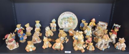 A large assortment of Cherish Teddies studies to include 'Two Sweet Two Bear', 'Phoebe' and 'Life is
