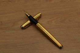 A Parker 75 cartridge fill fountain pen in Milleraies gold filled having Parker 585 France nib.