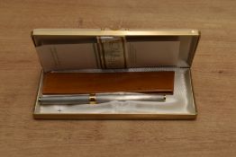A boxed Parker 180 Pucci roller ball pen. Circa 1980, with leather wallet