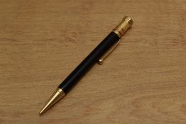 A Parker Duofold Flat Top pencil in Black. Circa 1927