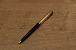 A Parker 51 Vacumatic mechanical pencil in Black with Gold Fill Cap