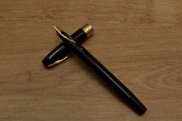 A Sheaffer Touchdown fill fountain pen in Black having gold fill trim with Sheaffer 14K nib