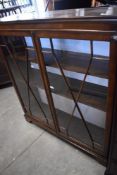 An early to mid 20th Century astral glazed china cabinet, dimensions approx. width 103 height 117