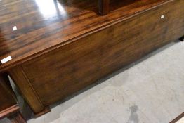 A modern hardwood bedding box, approx. dimensions, width 135 depth 52 height 51cm