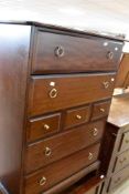 A Stag bedroom chest of drawers, dimensions approx. Height 111 width 78 depth 45cm