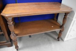 A 19th Century oak buffet table having two tiers, in the Gillows/Bell & Coupland style, dimensions