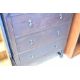 An early 20th Century oak chest of three long drawers , having turned frame, dimensions approx. - Image 1 of 2