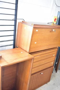 A selection of vintage teak ladderax units etc (see full description)