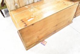 A Victorian pine bedding box, approx. 118 x 46 x 50cm