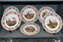 A selection of 20th-century Mason's Ironstone 'Game Birds', each featuring a central, multi-coloured