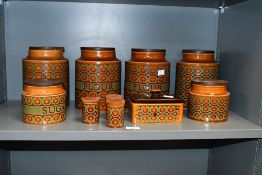 A quantity of mid century Hornsea pottery 'Bronte' kitchenware, to feature a deep tertiary glaze