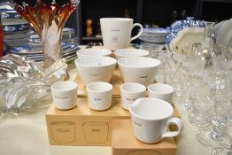 A selection of Keith Brymer Jones 'World Range' ceramic utility wares, comprising small 'Love'