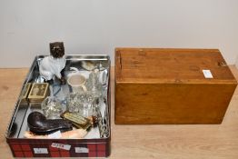 A selection of 19th to early 20th-century sundry wares, to include a cased Victorian Meerschaum pipe