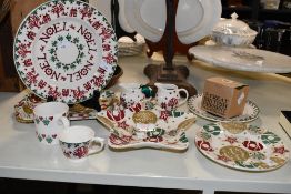 A selection of Emma Bridgewater Pottery, to include 'Christmas Biscuits' dish, star shaped dish