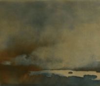 *Local Interest* After Donald Wilkinson (British b.1937) Colourised etching 'Storm Over Derwentwater