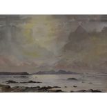 Sydney Passmore (British 20th Century) Watercolour, a Scottish coastal scene, signed lower right,