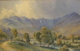 *Local Interest* A 19th Century English School Watercolour, Lake District landscape, a view of