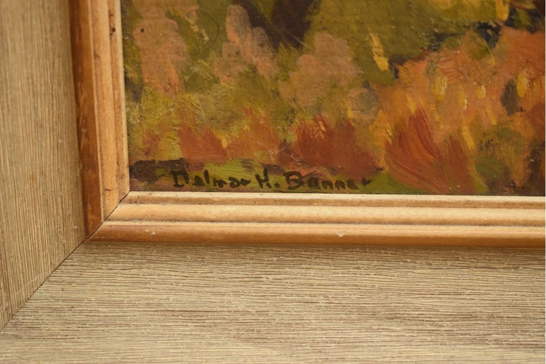 *Local Interest* Delmar Banner (German 1896 - 1983) Oil on board, an Autumnal Lakeland landscape, - Image 3 of 4