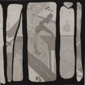 *Local Interest* John Sutcliffe (British 20th Century) Etching 'Tightrope Walker', within card mount