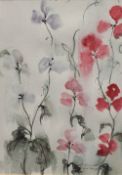 Vinette Wilkinson (British Contemporary) Watercolour, a floral study, signed in pencil lower