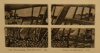 *Local Interest* After Susan H Glassford (British Contemporary) Etching 'Old Farmhouse,