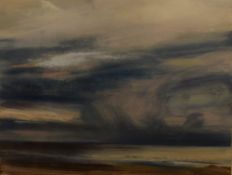 *Local Interest* Donald Wilkinson (British b.1937) Monoprint and pastel 'The Solway - Storm at Sea',