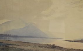 *Local Interest* William Heaton Cooper (British 1903-1995) Watercolour, a view of Dodd over a hazy
