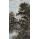C.F Watson (British 19th/20th Century) Oil on canvas 'Near Fairy Glen, North Wales', an idyllic