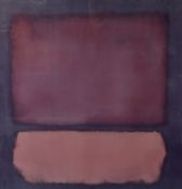 After Mark Rothko (Latvian 1903-1970) Lithograph 'Untitled 1962', entitled and attributed to lower