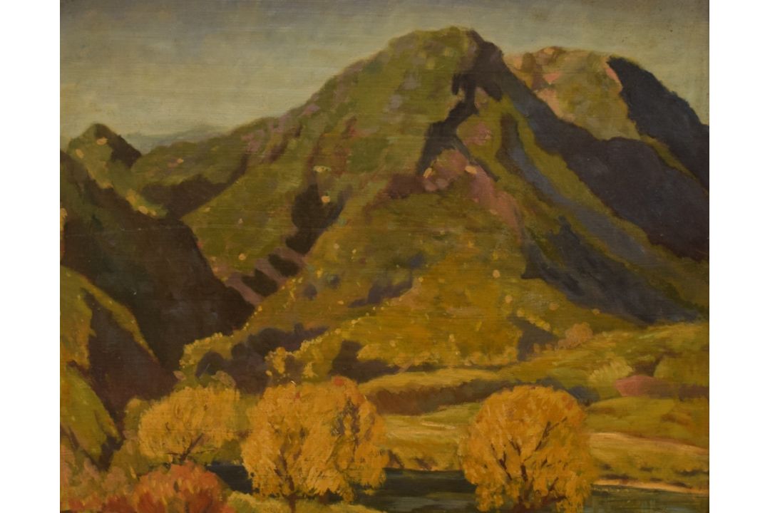 *Local Interest* Delmar Banner (German 1896 - 1983) Oil on board, an Autumnal Lakeland landscape, - Image 1 of 4