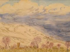 *Local Interest* Vivien John (British 1915-1994) Watercolour 'Horton in Ribblesdale in the Snow' a