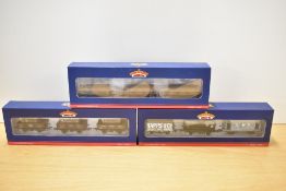 Three Bachmann Branch-Line 00 gauge model railway wagon triple packs, model numbers 37-365, 33-