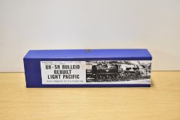 A kit-built OO gauge British Railways Bulleid Rebuilt Light Pacific 34013 Okehampton locomotive