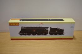 A Hornby OO gauge West Country Class steam locomotive and tender 'Salisbury' 34002, model number