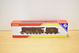 A Hornby OO gauge R3273 Early BR Class 9F Franco-Crosti Boiler 92027 TMC Weathered Edition