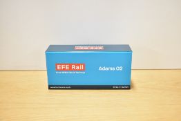 An EFE Rail OO gauge Adams O2 0-4-4T steam locomotive in British Railways malachite green livery,