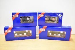 A group of Heljan OO gauge model railway locomotives and tank wagons