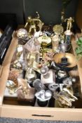 A carton of ex stock trophies for all themes including football, bowling, darts and running etc.