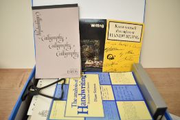 A box of Writing equipment ephemera including advertising, catalogues and trade magazines