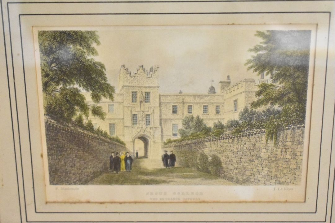 Two late 19th-century engravings of Jesus College after John Le Keux (1783–1846) and Frederick - Image 2 of 3