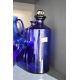 A collection of cobalt Bristol blue art glass items including a pair of mouth blown apothecary - Image 2 of 2