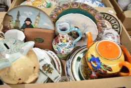 A collection of assorted collectors display pates including four from the Royal Albert Woodlands