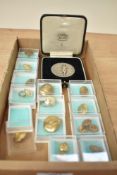 Royal Air Force post-war military buttons, small collection individually boxed, different sizes (