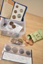 An assortment of British pre-decimal copper coins including an amount of uncirculated 1967 half