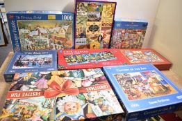 This lot features seven mid-20th century jigsaw puzzles.