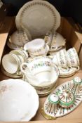 A selection of 20th-century bone china tableware, to include a quantity of Ridgeway Potteries 'Queen