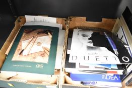 Two boxes of Writing equipment ephemera including advertising, catalogues and trade magazines.